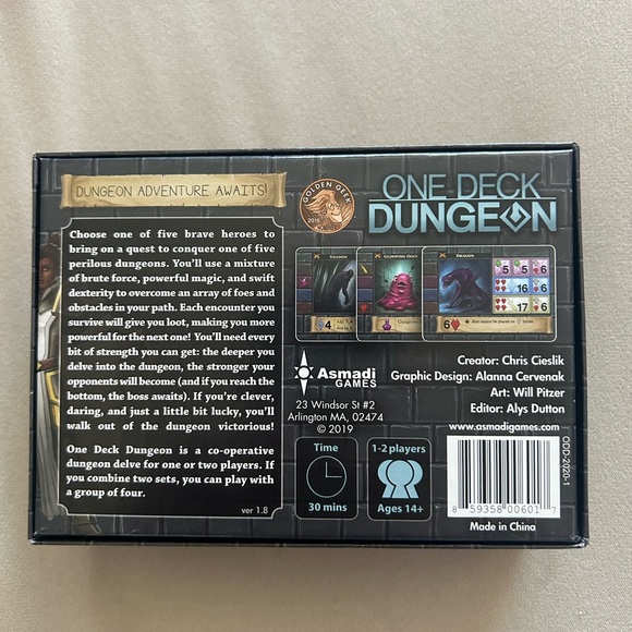 One Deck Dungeon Game - Picture 2 of 4